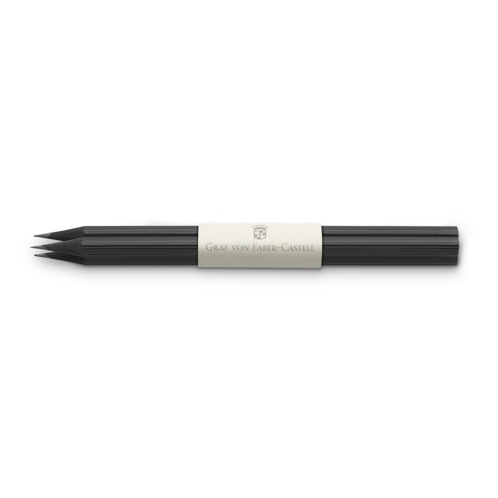 Graf von Faber-Castell Set Of 3 No III Pencils (Long) Black Without Cap