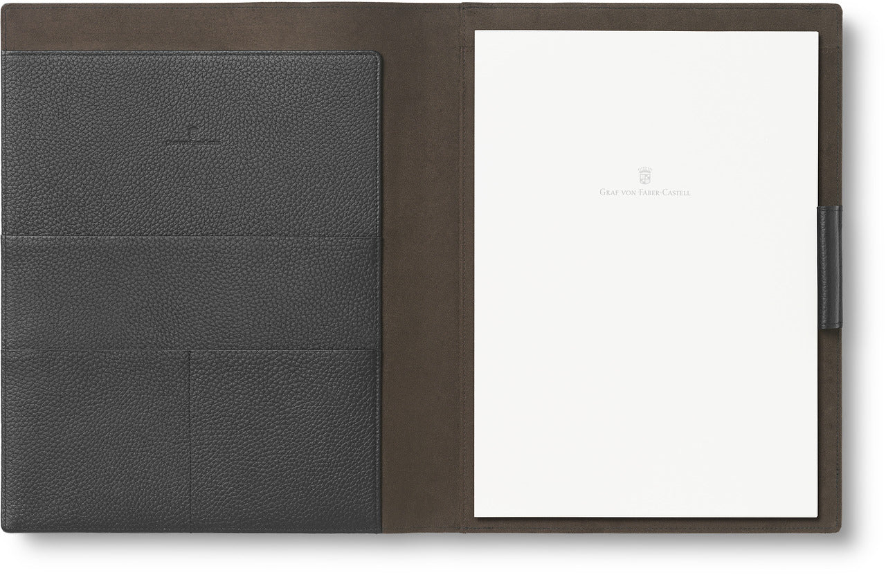 Graf von Faber-Castell Leather Writing Case A4 - Cashmere Black