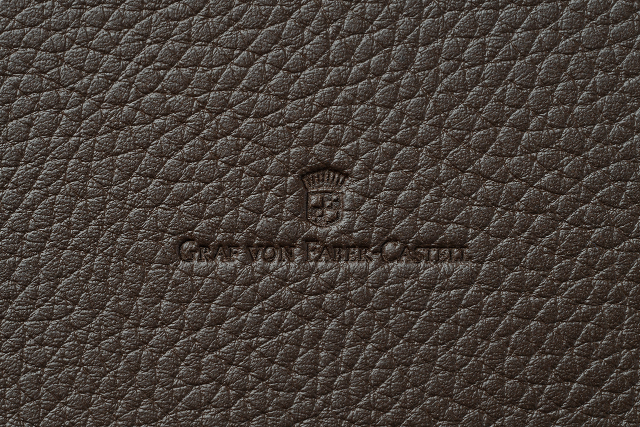Graf von Faber-Castell Leather Writing Case A4 - Cashmere Dark Brown