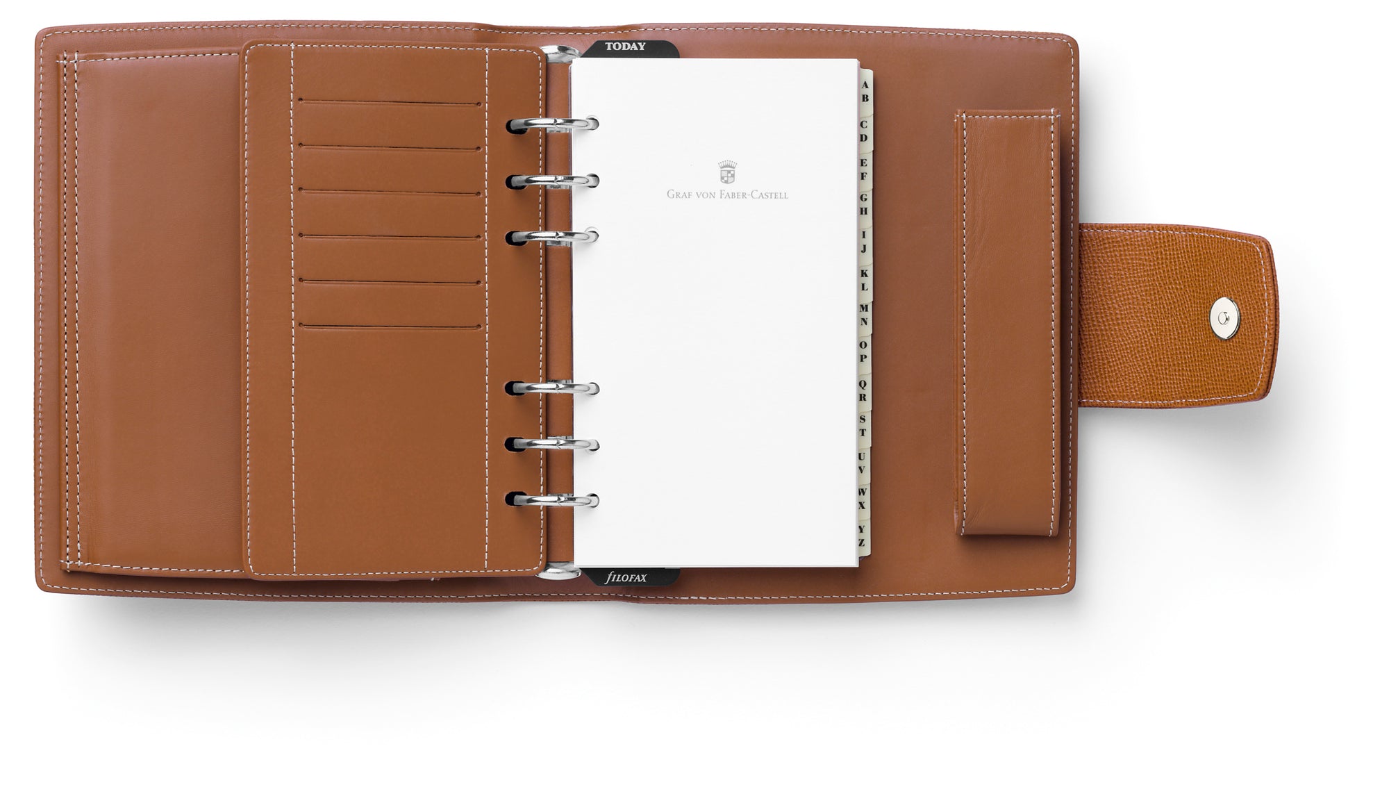 Graf von Faber-Castell Leather Organiser No 1 with Insert Brown Grained