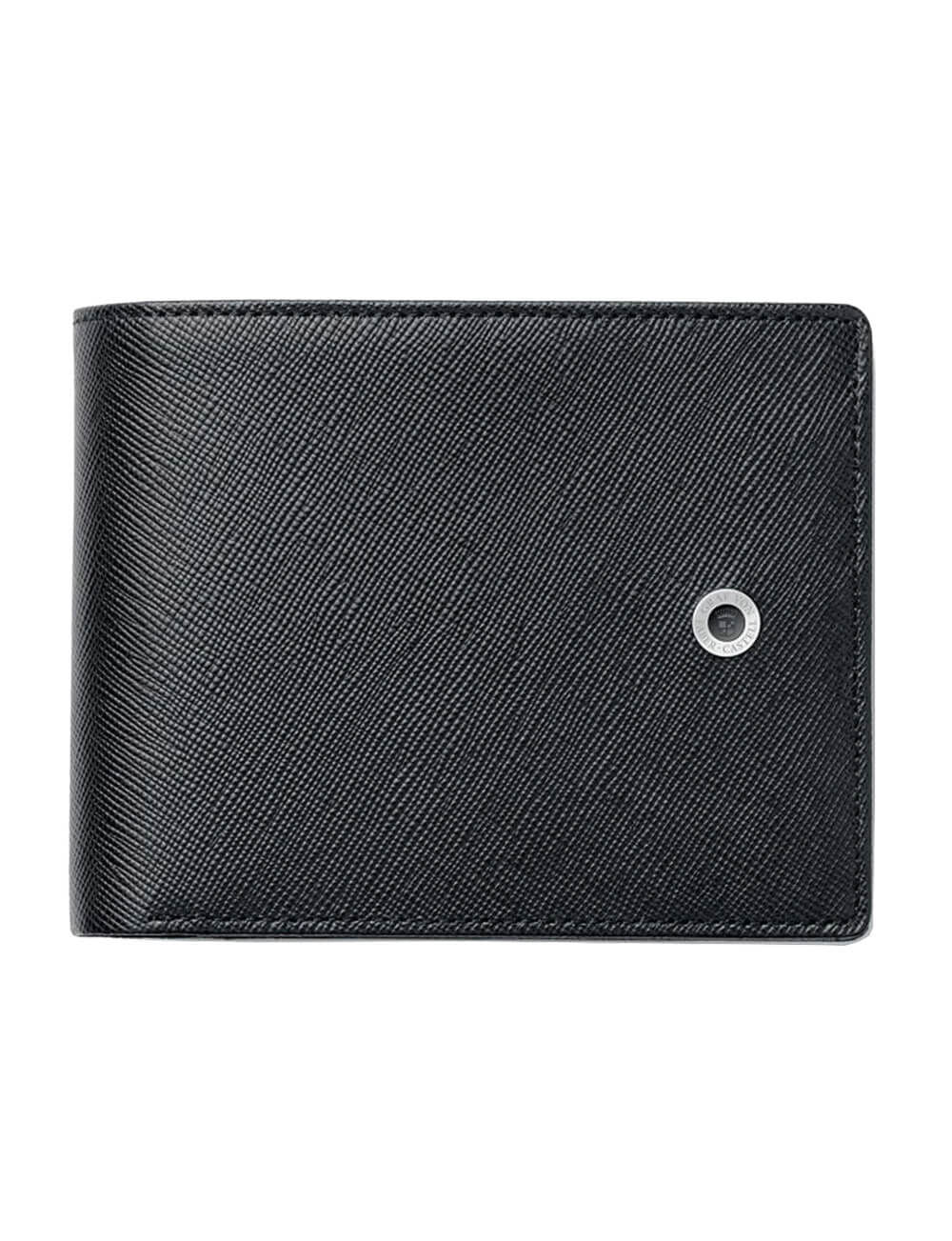 Graf von Faber-Castell Leather Wallet - Landscape with Flap/Black Saffiano