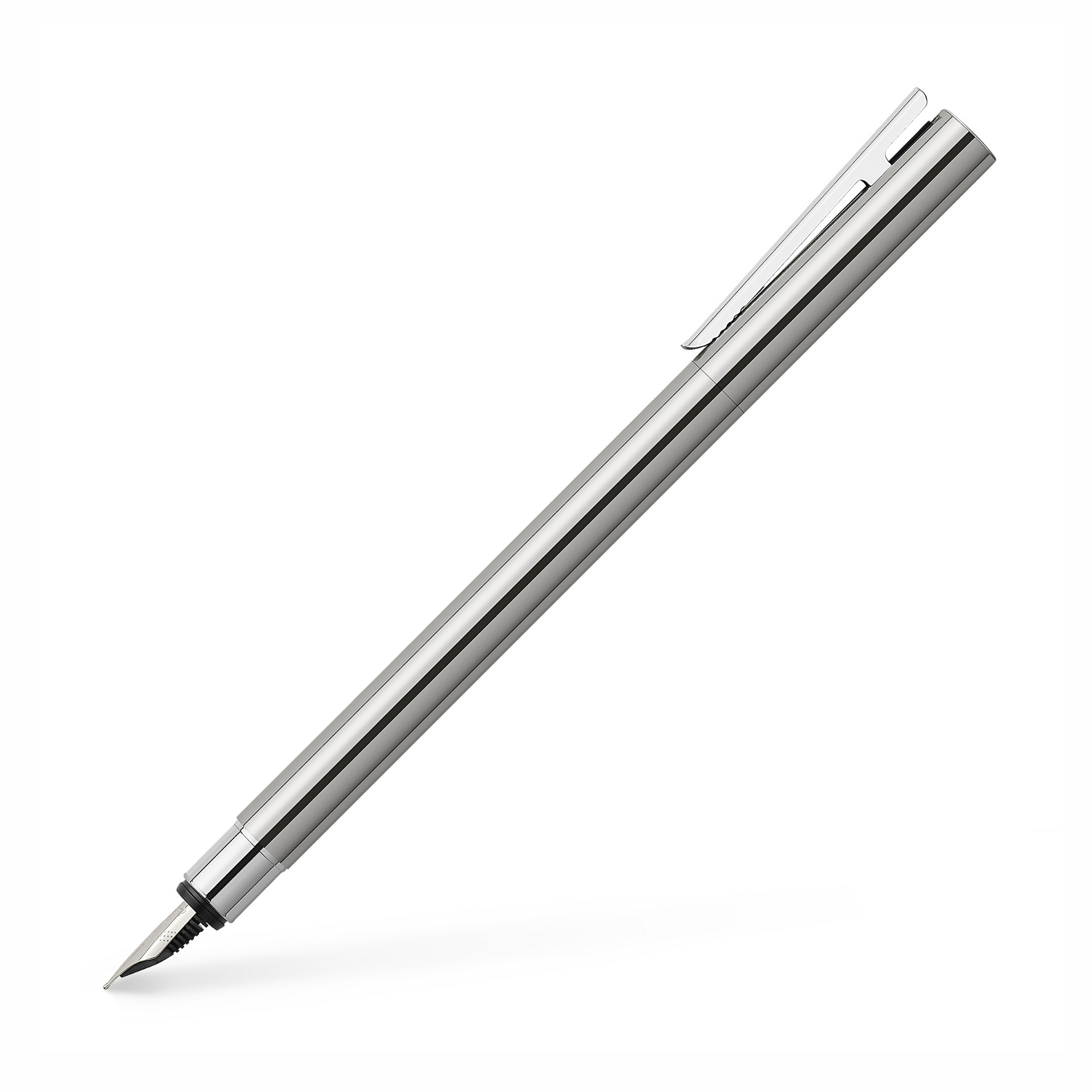 Faber Castell Neo Slim - Stainless Steel Shiny Fountain Pen F