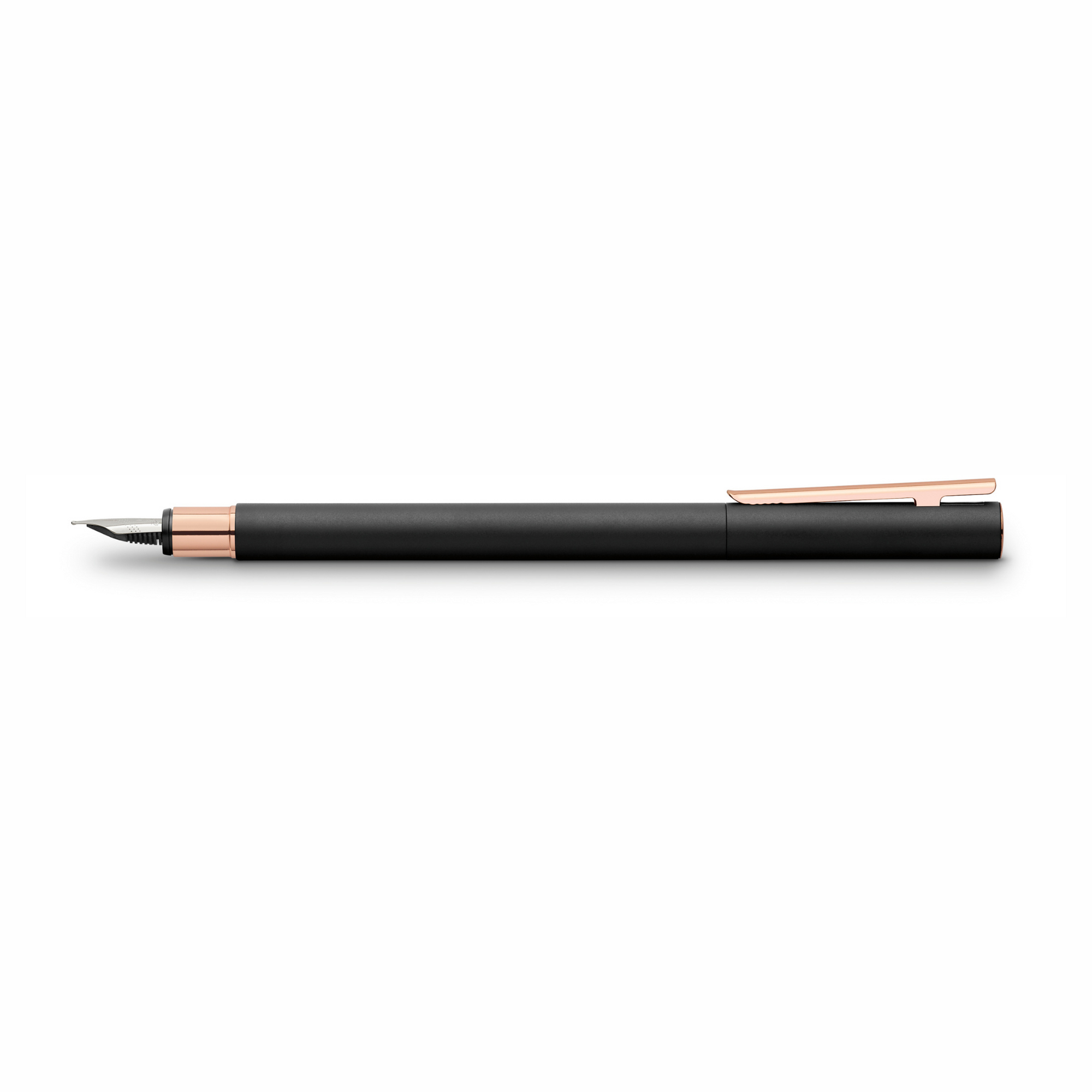 Faber Castell Neo Slim - Metal Black Rosegolden Fountain Pen M