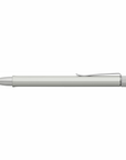 Faber Castell Hexo Silver Matt (V2) - Twist Ballpoint Pen (B - Black Refill)
