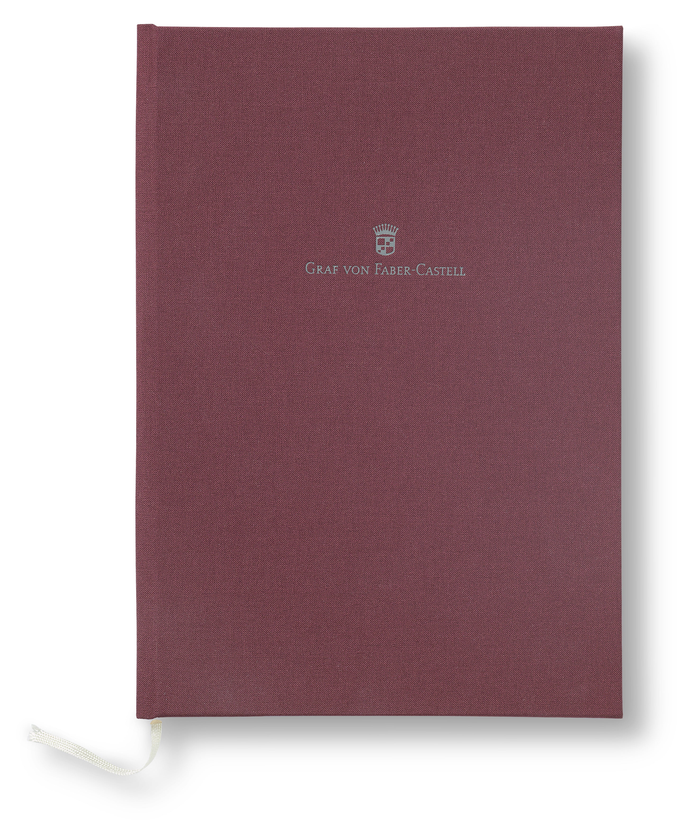 Graf von FABER-CASTELL 118781 - schrijfmap DIN A5 Cashmere, donkerbruin, met notitieblok, pennenlus en vakken Graf von FABER-CASTELL 118781 - schrijfmap DIN A5 Cashmere, donkerbruin, met notitieblok, pennenlus en vakken