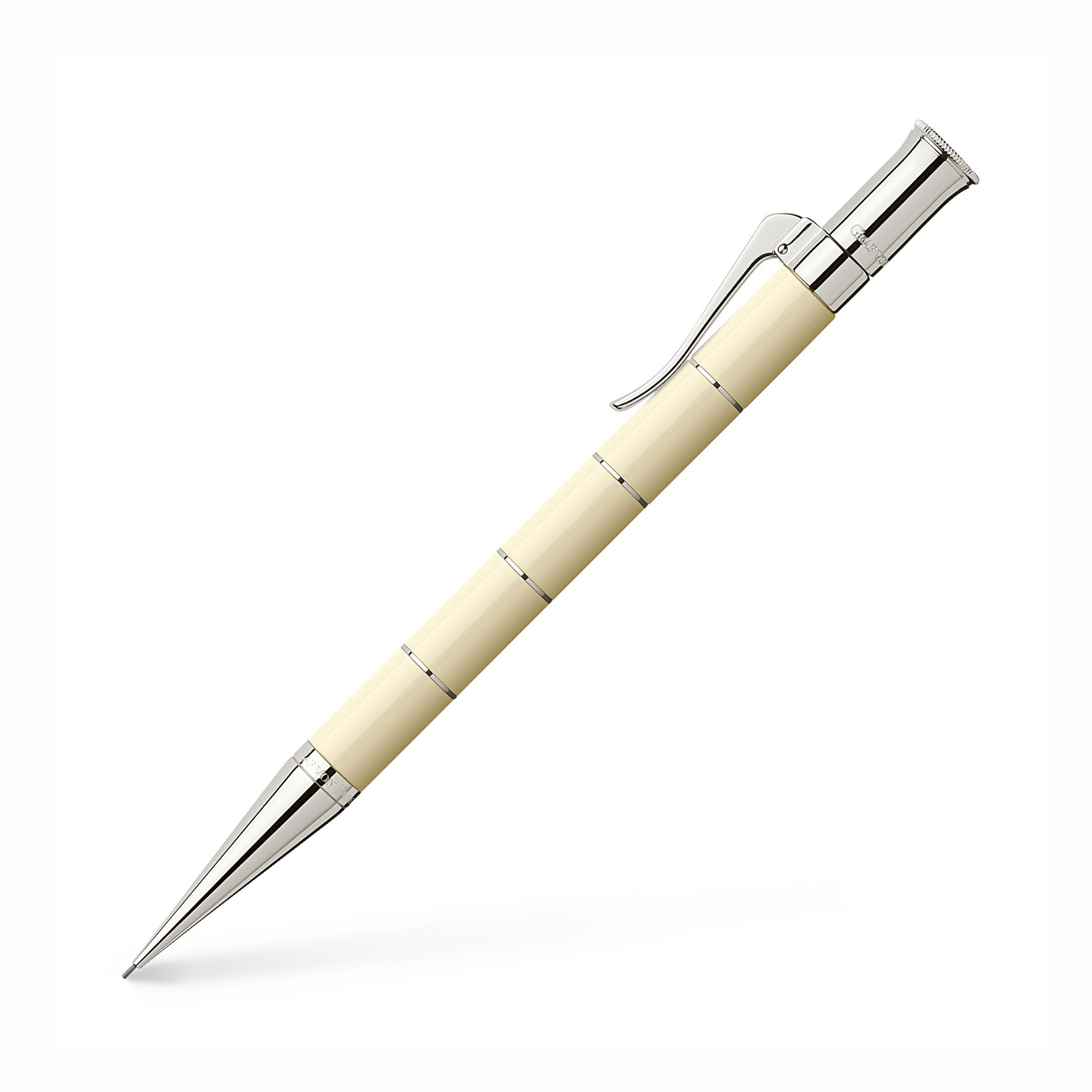 Graf von Faber-Castell Propelling Pencil - Classic Anello Ivory/Platinum Plated