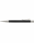 Graf von Faber-Castell Propelling Pencil - Guilloche Black Resin/Rhodium Plated