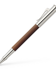 Graf von Faber-Castell Rollerball Pen - Guilloche Cognac Resin Rhodium Plated