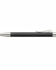 Graf von Faber-Castell Propelling Ballpen - Guilloche Black Resin Rhodium Plated