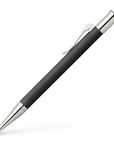 Graf von Faber-Castell Propelling Ballpen - Guilloche Black Resin Rhodium Plated