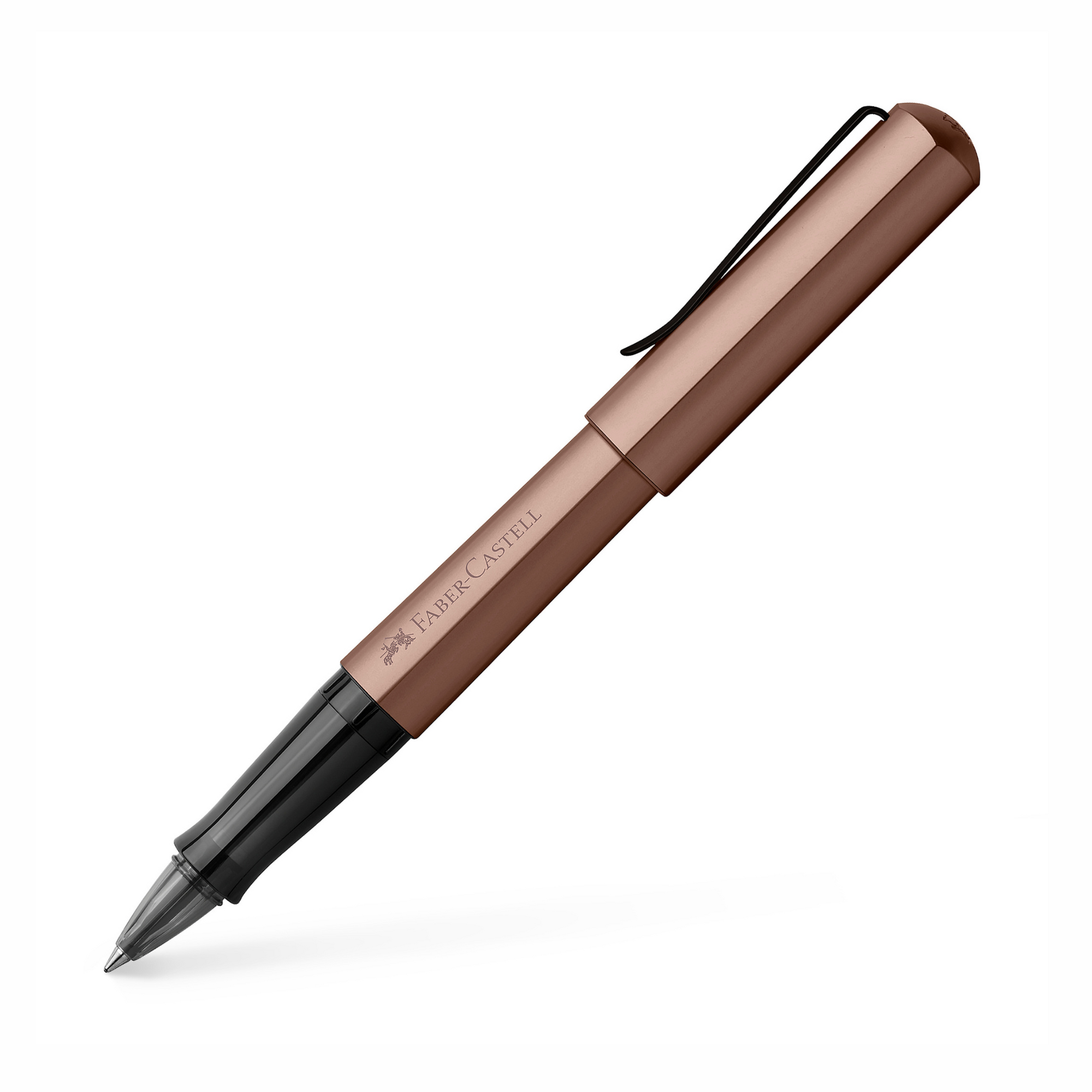 Faber Castell Hexo Bronze - Rollerball Pen (Black Refill)