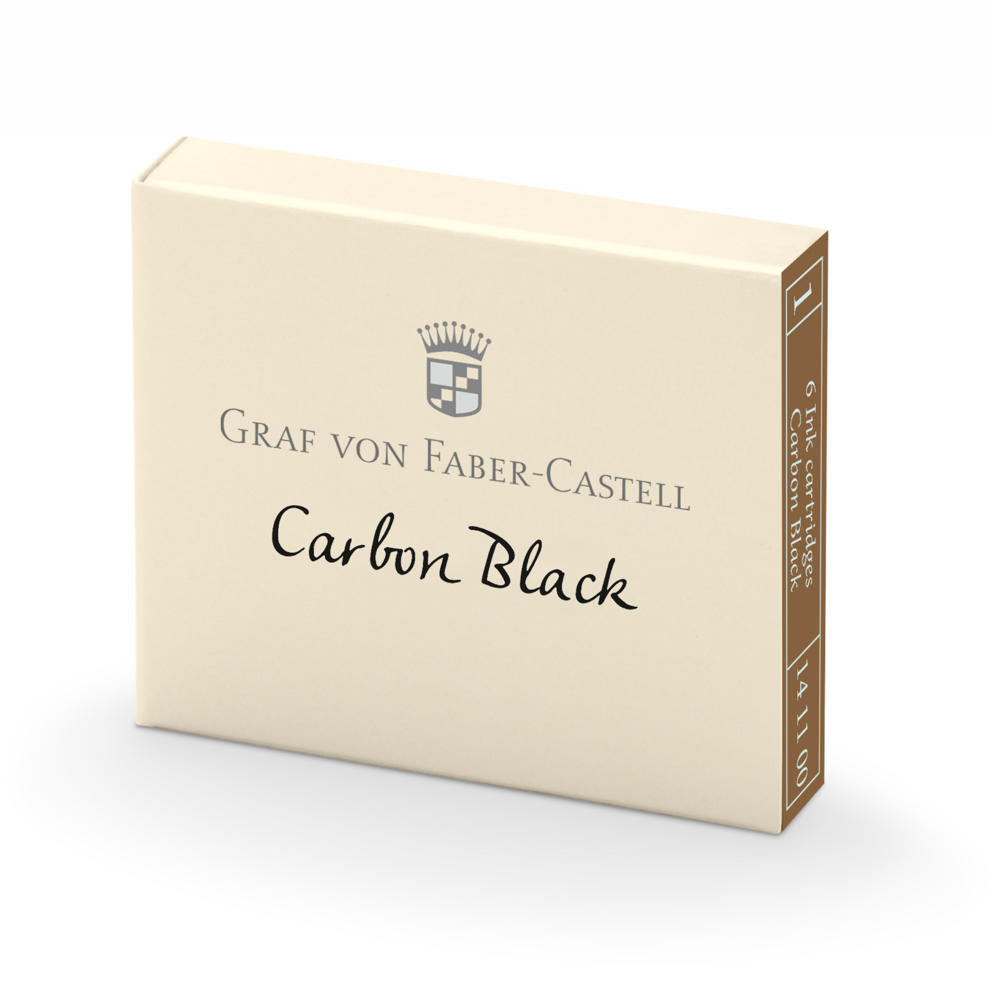 Graf von Faber-Castell Ink Cartridges - Carbon Black (Indelible) x 6