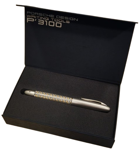 Porsche X Faber-Castell P'3110 - Fountain Pen M/Tec Flex Steel/Gold Thread