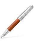 Faber Castell E-Motion Rollerball Pen - Pearwood Brown/Chrome