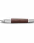 Faber Castell E-Motion Rollerball Pen - Pearwood Dark Brown/Chrome