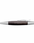 Faber Castell E-Motion Twist Ballpen - Black Wood/Chrome