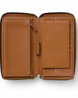 Graf von Faber-Castell Leather Travel Wallet - Brown Grained