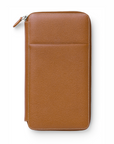 Graf von Faber-Castell Leather Travel Wallet - Brown Grained